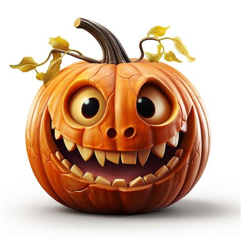 Premium AI Image | Halloween Pumpkin isolated on white background ...