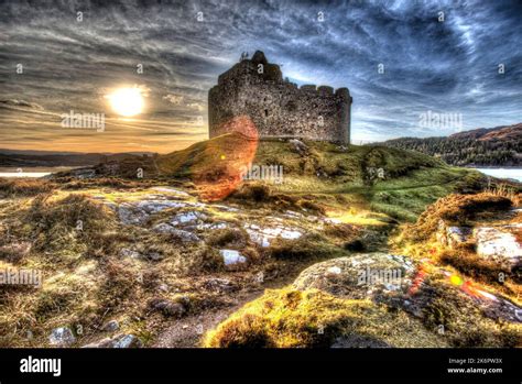 Pen Nsula De Ardamurchan Escocia Vista Art Stica De La Silueta Del