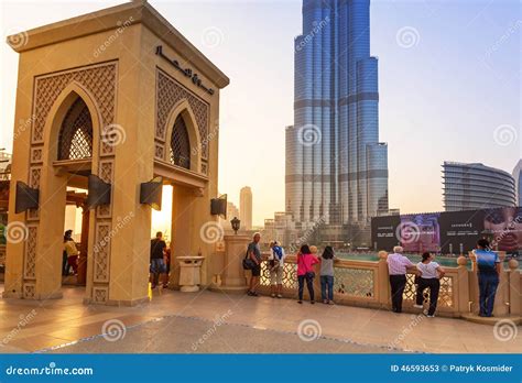 Dubai Mall at the Burj Khalifa Tower in Dubai Editorial Stock Photo ...