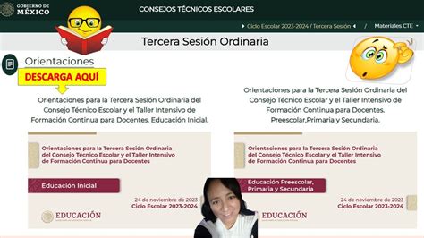 Orientaciones Para La Tercera Sesi N Ordinaria Del Consejo T Cnico