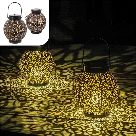 Gadgy Moroccan Solar Lantern Set Of Solar Table Lights Outdoor