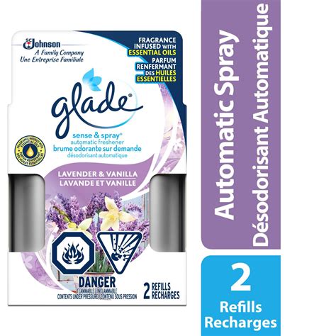 Glade Sense Spray Automatic Air Freshener Refill Lavender Vanilla