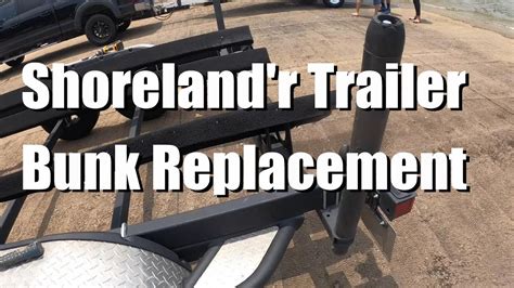 How To Replace The Bunk Boards On A Shoreland R Trailer YouTube