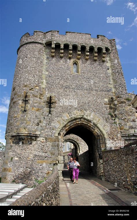 The Norman Gatehouse Barbican Lewes Castle Gardens Lewes High