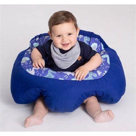 Almofada Para O Bebe Senta - Almofada Apoio Segura Bebê Sentar Puff Berço Portatil Azul e ...