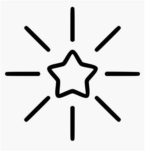 Transparent Star Shine Png Shooting Star Clipart Black And White Png