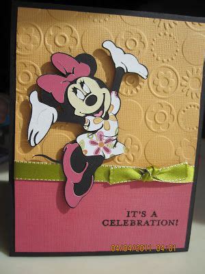 Imagination Attic Minnie Mouse Birthday Card Disney Birthday Card