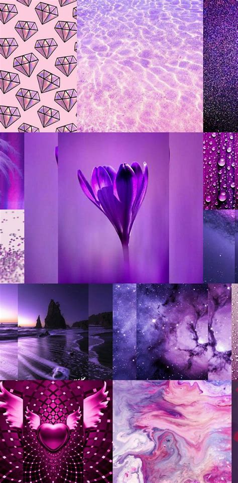 Collage P Rpura De Lillyxoxo En Zedge Collage Lila Fondo De