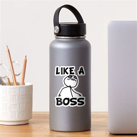 "Like a Boss Meme" Sticker for Sale by 305movingart | Redbubble