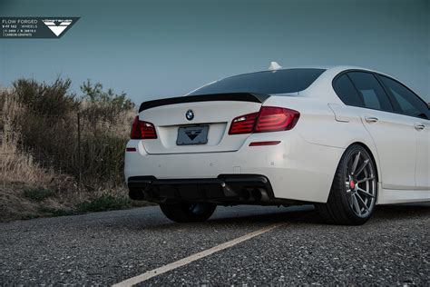 Alpine White Bmw 5 Series With Vorsteiner Aero Parts And Wheels