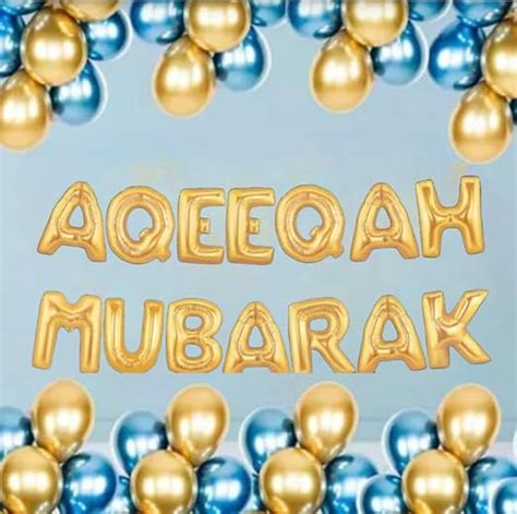 Balloon Bundle Aqeeqah Mubarak Balloon Decorations Balloon