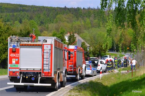 tvsleza Kołaczów kolizja 4 aut