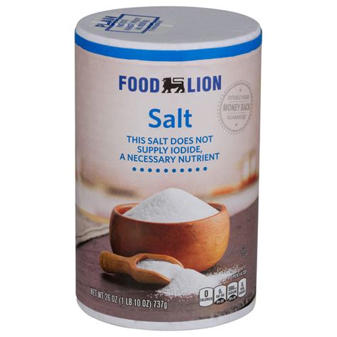 Save On Food Lion Salt Order Online Delivery Food Lion