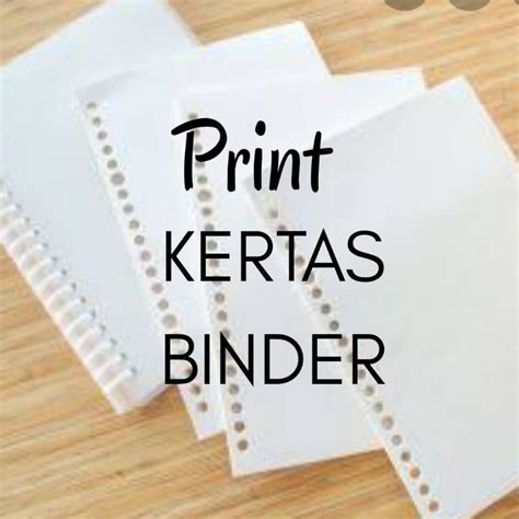 Jual Print Kertas Binder Shopee Indonesia