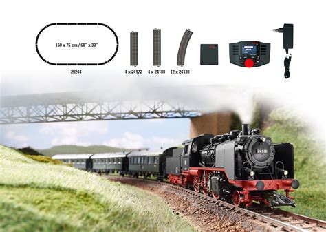 Märklin 29244 Digitales Startset mit BR 24 und Personenzug DB Ep