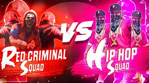 Red Criminal Squad Vs Hip Hop Squad Rarest Costumes Of Free Fire