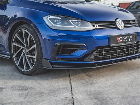 Maxton Racing Front Splitter V 2 VW Golf 7 R R Line Facelift Mod