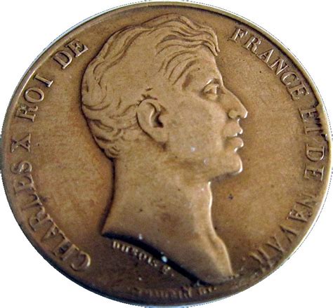 Medal Charles X Visite A La Vend E Francia Numista