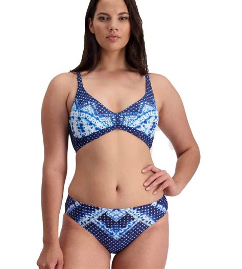 Moontide Swimwear Pop Indigo Mid Rise Bikini Pant