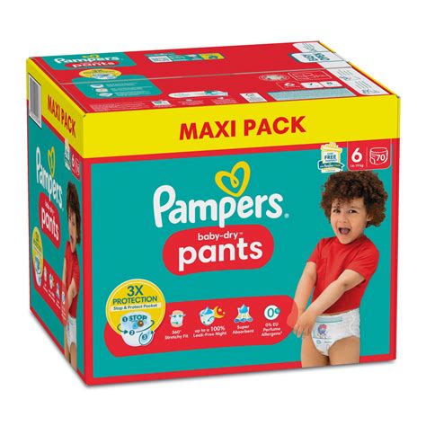 PAMPERS Baby Dry Maxi Pack Gr 6 Pants 70 Stück ALDI SUISSE