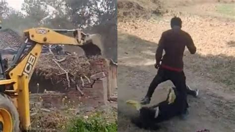 Watch MP Govt Demolishes House Of Man Accused Of Thrashing Girlfriend