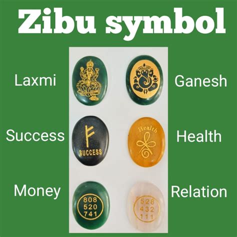 Buy Zibu Symbol Stones Combo Of 6 Stones