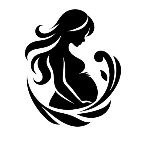 Premium Vector Pregnant Woman Vector Silhouette