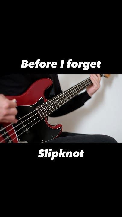 Before I Forget 弾きました！ Basscover ベース弾いてみた Bass Cover ベース ベースカバー Slipknot Beforeiforget