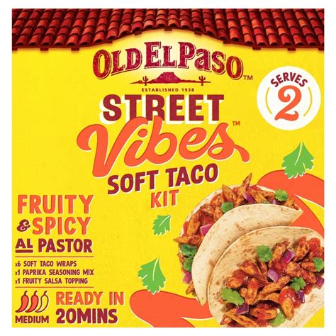 Old El Paso Soft Taco Street Vibes Al Pastor Meal Kit 257g Tesco Groceries