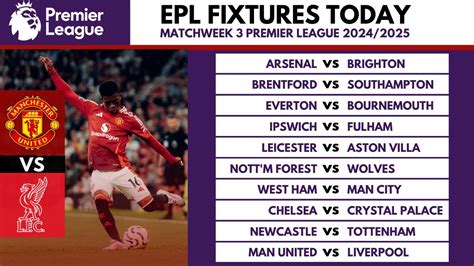 🔴 Big Match Man United Vs Liverpool 🔴 Epl Fixtures Today Matchweek 3