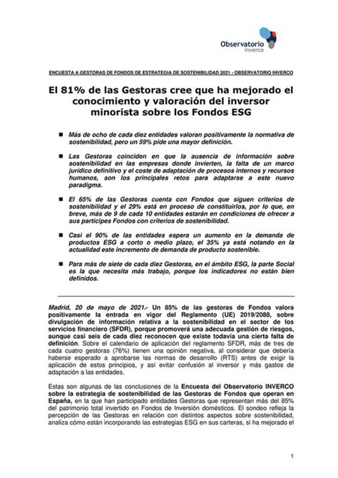 Evercom Ndp ENCUESTA A GESTORAS DE FONDOS DE ESTRATEGIA DE