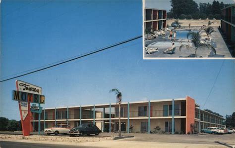 Fantasy Motel Anaheim Ca Postcard