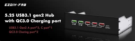 Ezdiy Fab 525in 10gbps Usb 31 Gen2 Hub And Type C Port