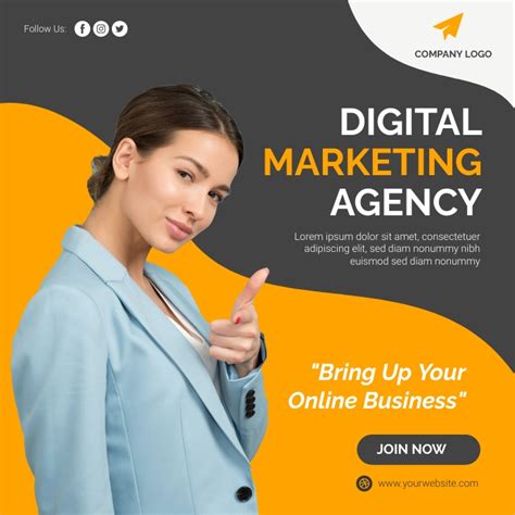 Digital Marketing Agency Poster Template Postermywall