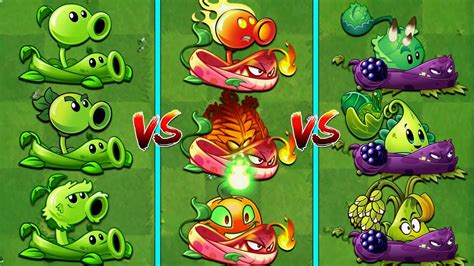 Pvz2 Team Pea Vs Fire Vs Pult Who Will Win Team Plants Vs Plants Youtube