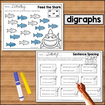 Phonics Foundations Digraphs Level 1 Unit 3 Word Work Packet TPT