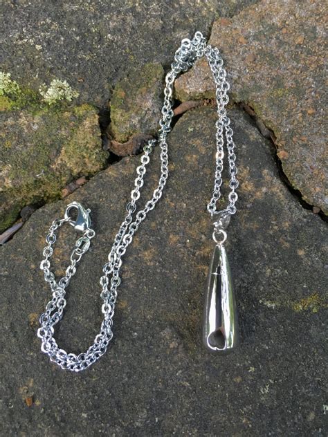 Cremation Jewelry Stainless Steel Teardrop Cylinder With Etsy