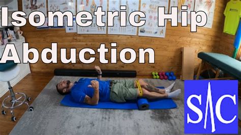 Isometric Hip Abduction Exercise Using Band Youtube