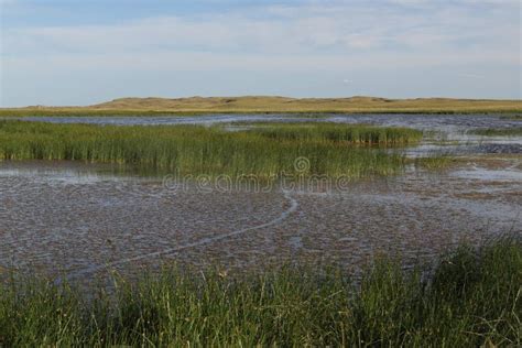 Wetland At Crescent Lake National Wildlife Refuge Nebraska Stock Photo
