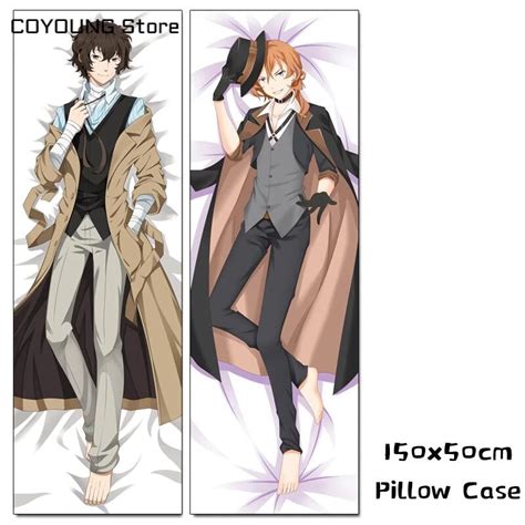 Nakajima Atsushi Osamu Dazai Hugging Body Pillow Case 150cm Cosplay