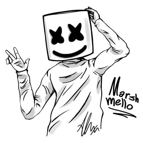 Fortnite Coloring Page Marshmello Fortnite Marshmello Coloring Home