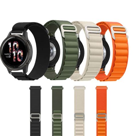 18mm Alpine Loop Band Strap For Garmin Vivomove 3s Vivoactive 4s Nylon