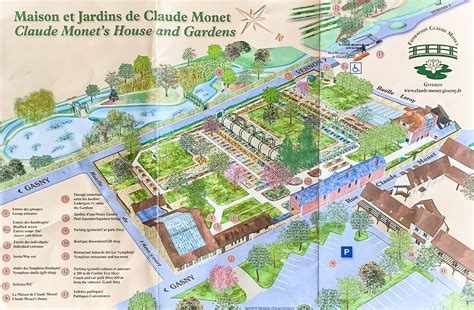 Giverny Monet Garden Map Fasci Garden