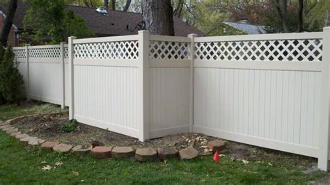 White Lattice Top Privacy Fence Easy Fence Vinyl Privacy Fence