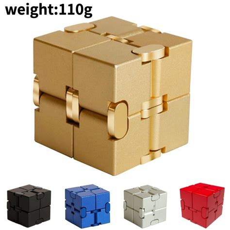 Premium Metal Infinity Cube Fidget Toy Infinity Cube Fidget