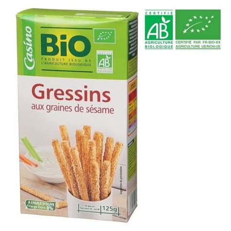 KAMBLY FRANCE Gressins sésame BIO 125 g Cdiscount Au quotidien