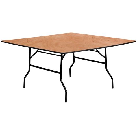 Gs 5 Square Wood Folding Table Churchplaza