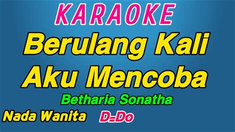 Hati Yang Luka Karaoke Betharia Sonata Nada Wanita Pop Nostalgia YouTube