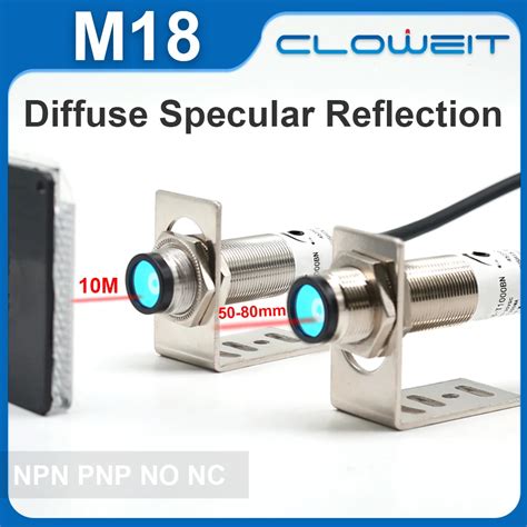 Cloweit M18 10M Infrared Photoelectric Switch Sensor Diffuse Reflection