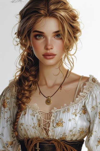 Premium Photo Hot Dangerous Woman Pirate Ship Captain In Hat And Makeup Fantasy Bandit Girl